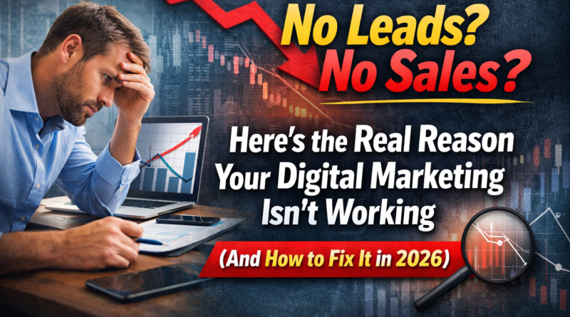 No Leads? No Sales? Here’s the Real Reason Your Digital Marketing Isn’t Working (And How to Fix It in 2026)