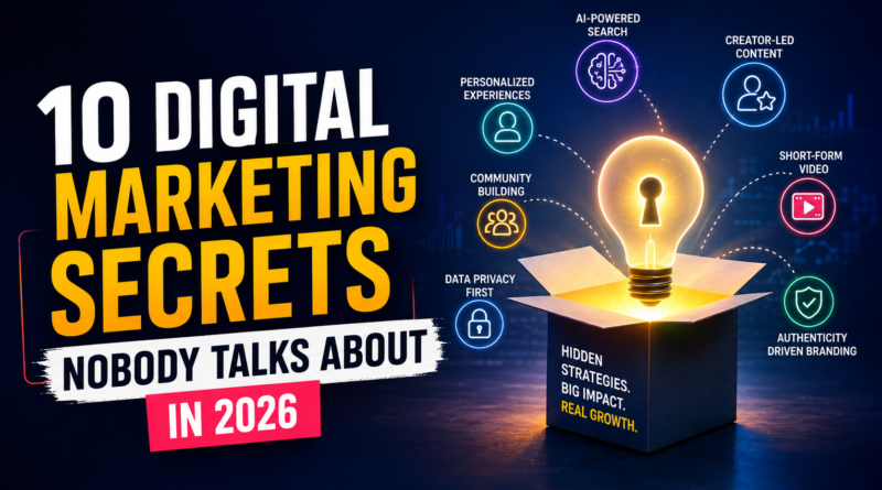 10 Digital Marketing Secrets Nobody Talks About in 2026